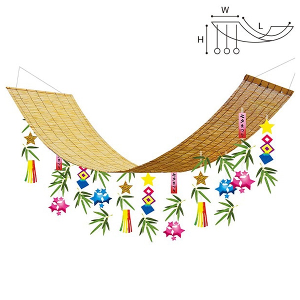 アルファ 七夕 スダレハンガー TA2-1216 1個（ご注文単位1個）【直送品】