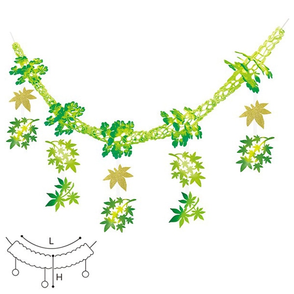 アルファ 新緑楓ガーランド TA2-1217 1個（ご注文単位1個）【直送品】