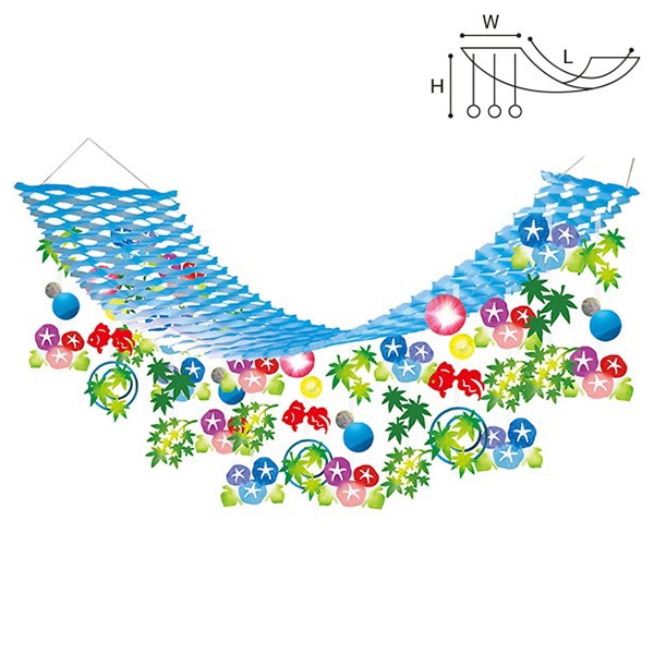 アルファ 夏色朝顔プリーツハンガー TA2-1218 1個（ご注文単位1個）【直送品】