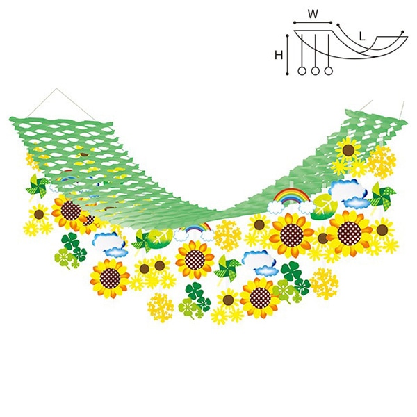 アルファ ひまわり畑プリーツハンガー TA2-1219 1個（ご注文単位1個）【直送品】