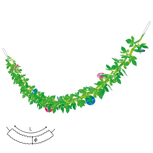 アルファ 朝顔リーフガーランド TA2-1225 1個（ご注文単位1個）【直送品】