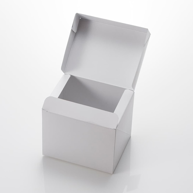 東光産業 ケーキ箱 2ヶ入 無地 350枚/箱(ご注文単位1箱)【直送品】