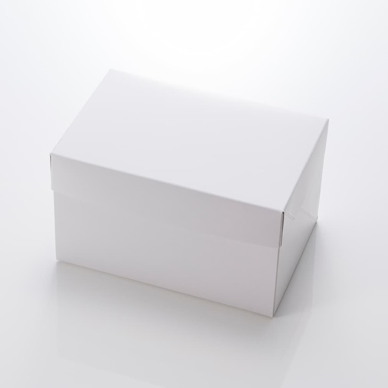 東光産業 ケーキ箱 6ヶ入 無地 250枚/箱(ご注文単位1箱)【直送品】