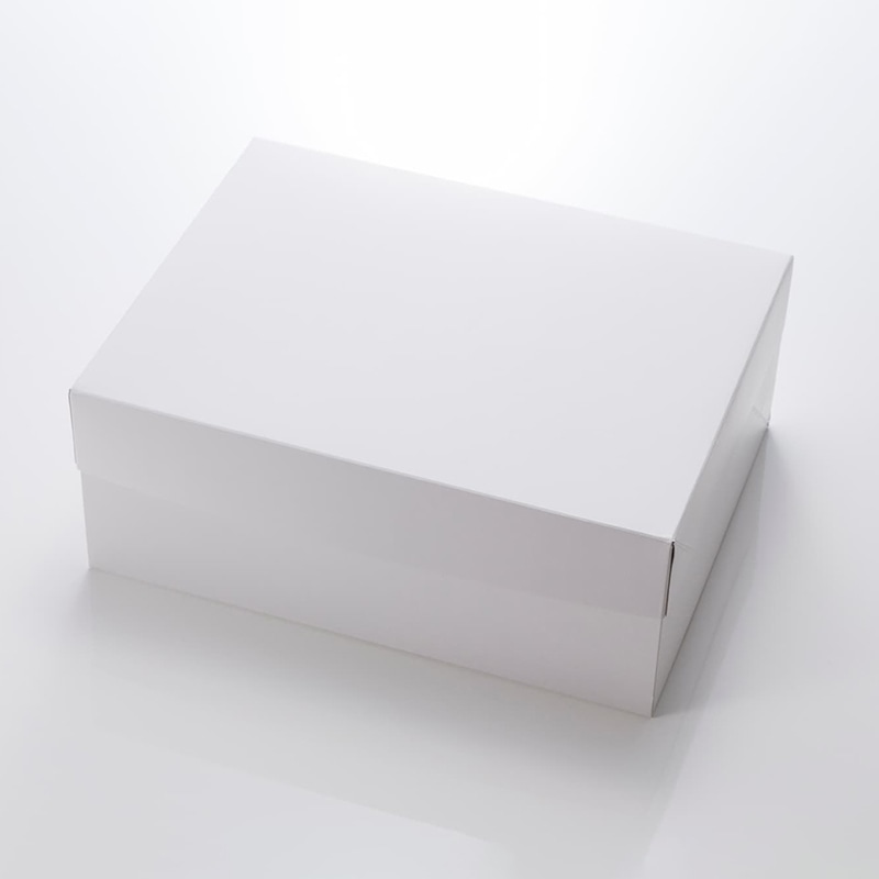 東光産業 ケーキ箱 12ヶ入 無地 100枚/箱(ご注文単位1箱)【直送品】