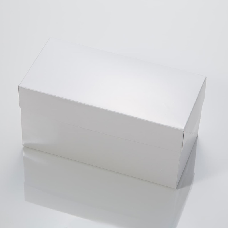 東光産業 ロールケーキ1本白箱 H100 無地 200枚/箱(ご注文単位1箱)【直送品】