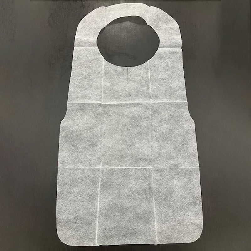 ビーワイピー 不織布エプロン 白 フリーサイズ 25枚/袋（ご注文単位40袋）【直送品】