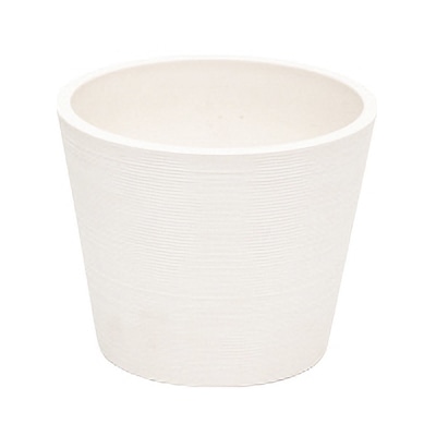 リード商事 樹脂ポット スムースラインポット 15 S-13C15 ホワイト 1個(ご注文単位1個)【直送品】