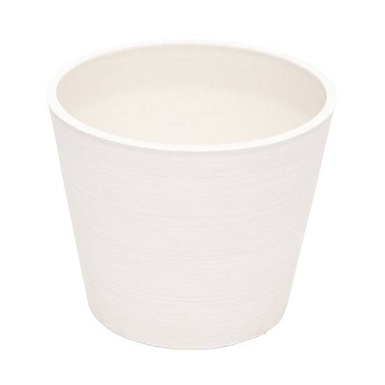 リード商事 樹脂ポット スムースラインポット 20 S-13C20 ホワイト 1個(ご注文単位1個)【直送品】