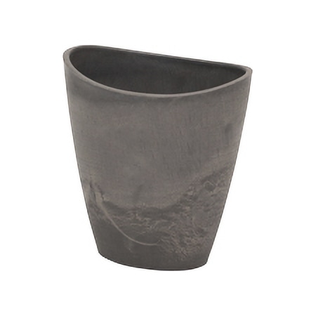 リード商事 樹脂ポット オーバルハイポット 14 S-16YB14 チャコール 1個(ご注文単位1個)【直送品】