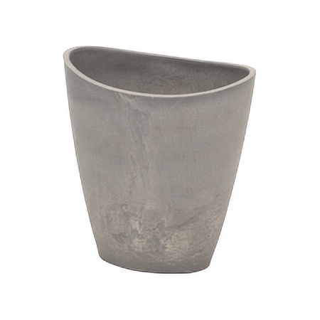 リード商事 樹脂ポット オーバルハイポット 14 S-16YB14 グレー 1個(ご注文単位1個)【直送品】