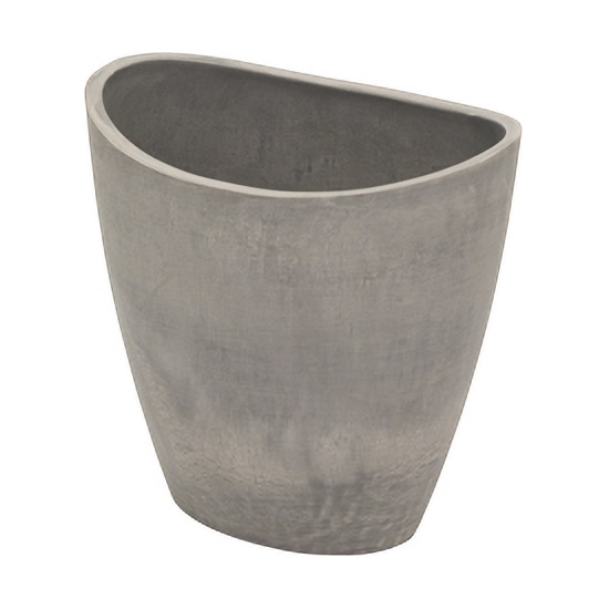 リード商事 樹脂ポット　オーバルハイポット 25 S-16YB25　グレー 1個（ご注文単位1個）【直送品】