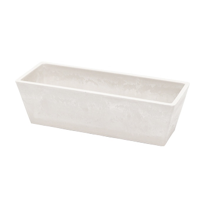 リード商事 樹脂ポット　スムースプランター 37 LF37　ホワイト 1個（ご注文単位1個）【直送品】