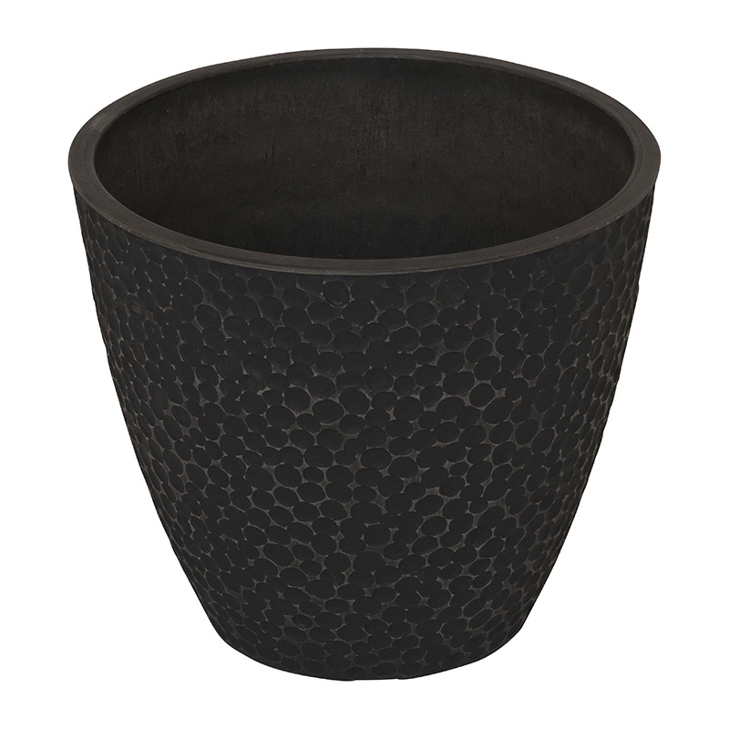リード商事 樹脂ポット　コンケイブポット 30 MR30　チャコール 1個（ご注文単位1個）【直送品】