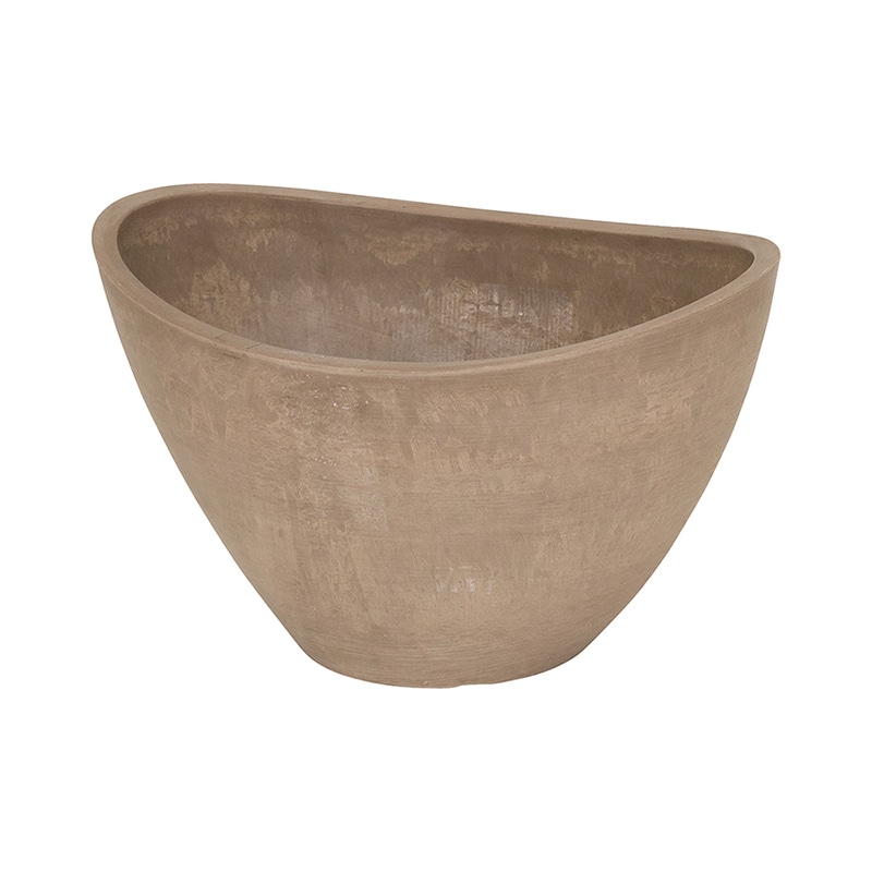 リード商事 樹脂ポット　オーバルボウル 25 S-09YB25　トープ 1個（ご注文単位1個）【直送品】