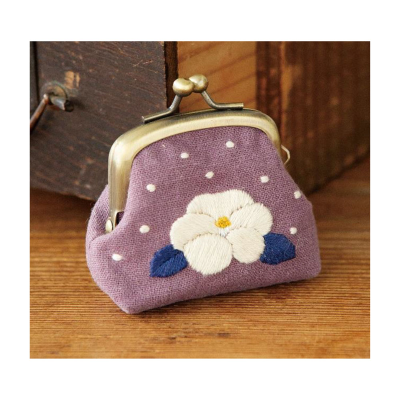 piece スミレソラ 大和撫子ながま口キット 椿 約W7×H7×マチ3cm PHC-061-4 1個(ご注文単位1個)【直送品】