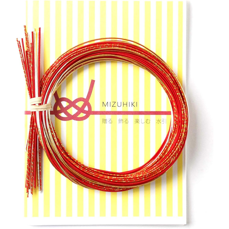 MIZUHIKI 水引セット「寿」 結び方リーフレット付き PHC-023-40 1セット(ご注文単位1セット)【直送品】