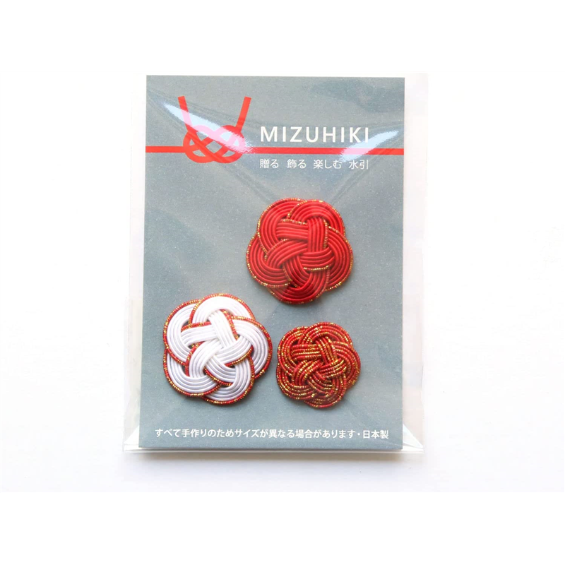 Piece MIZUHIKI 水引 梅結び アソートセット 紅梅 PHC-099-7 1袋(ご注文単位1袋)【直送品】