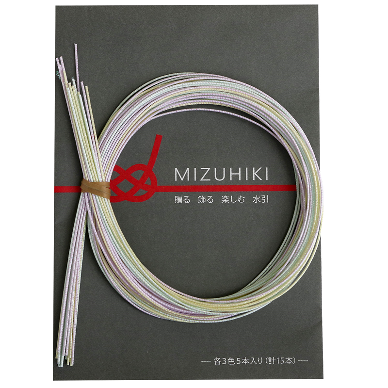 piece MIZUHIKI 水引アソートセット リーフレット付 3色各5本入 トゥインクル PHC-100-24 1袋（ご注文単位1袋）【直送品】