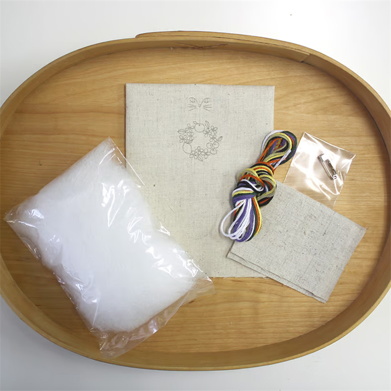 ピース(Piece) 刺しゅうキット 「nekogao ブローチキット」-フルーツリース- PHC-124-2 1袋(ご注文単位1袋)【直送品】