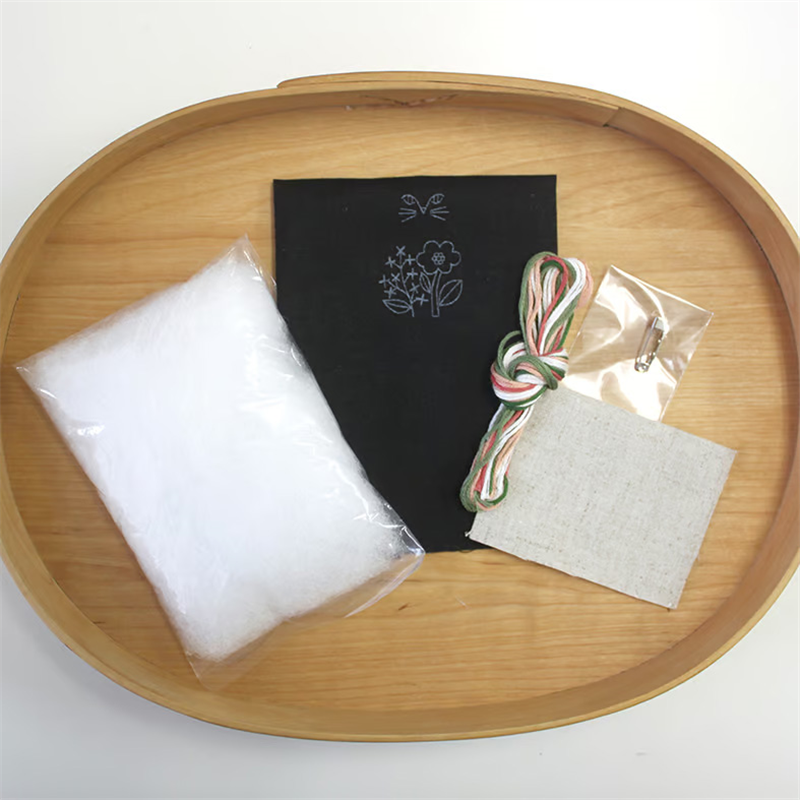 ピース(Piece) 刺しゅうキット 「nekogao ブローチキット」-花束- PHC-124-4 1袋(ご注文単位1袋)【直送品】