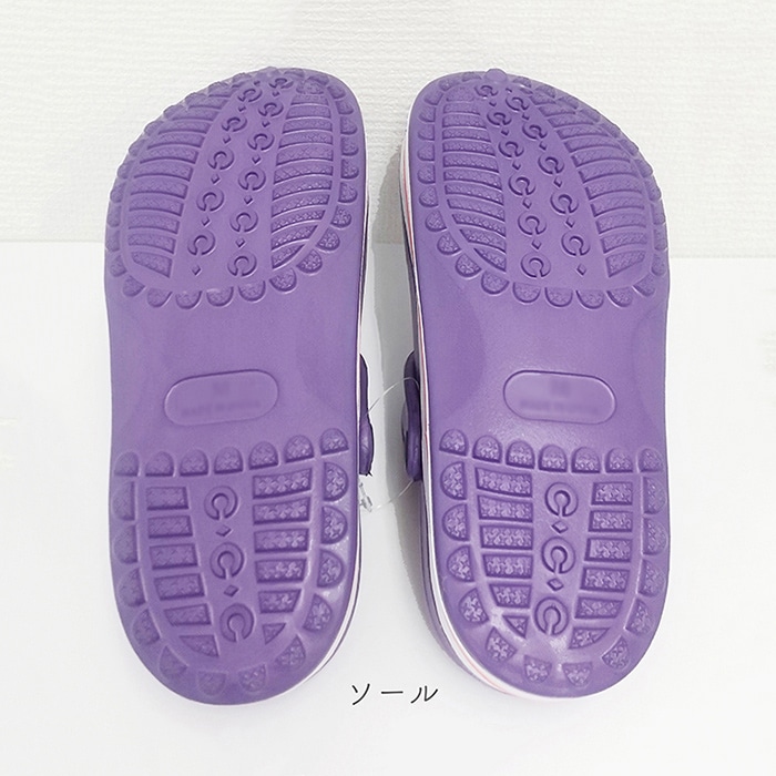 ジェイワークスプランニング レディース カジュアルサンダル ソフト S パープル×オレンジ EV-52 1組（ご注文単位1組）【直送品】