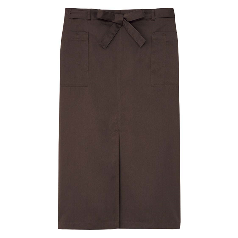 サーヴォ 男女兼用 エプロン ロング丈 F ブラウン SAPU-1923-C3 1枚（ご注文単位1枚）【直送品】