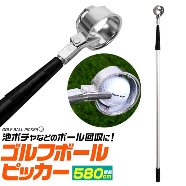 プラタ ゴルフボールピッカー ロングタイプ 580cm pt7233-58m 1個（ご注文単位1個）【直送品】