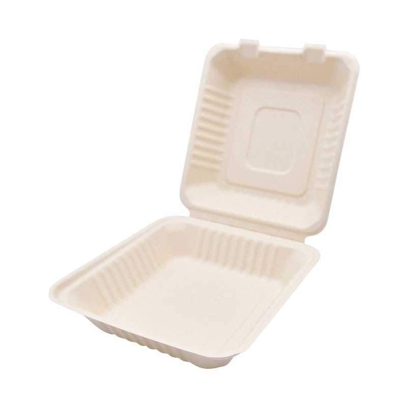 弁当容器　BB竹バガスランチボックス 200-220  50枚/袋（ご注文単位4袋）【直送品】