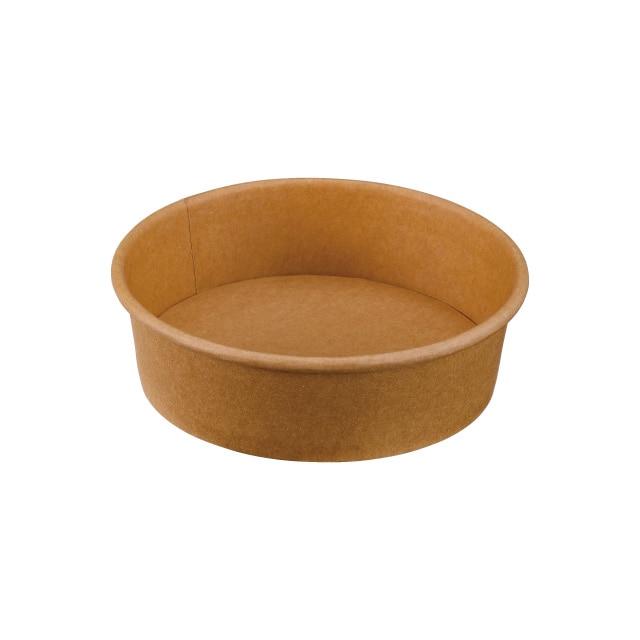 どんぶり容器　クラフトカップ500　本体   25枚/袋（ご注文単位12袋）【直送品】