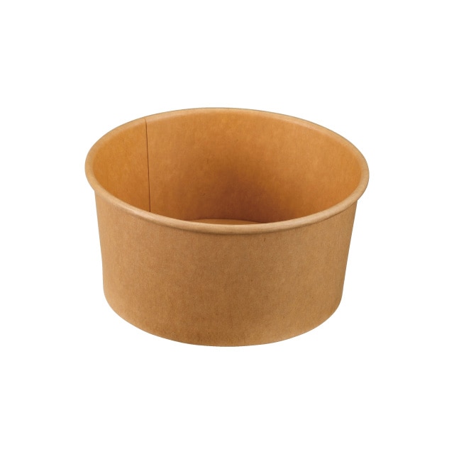どんぶり容器　クラフトカップ1000　本体   25枚/袋（ご注文単位12袋）【直送品】