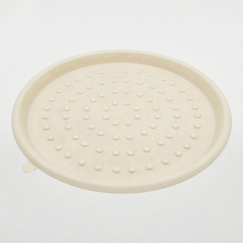 軽食容器　WB麦バガスピザ　トレー 10インチ  50枚/袋（ご注文単位6袋）【直送品】