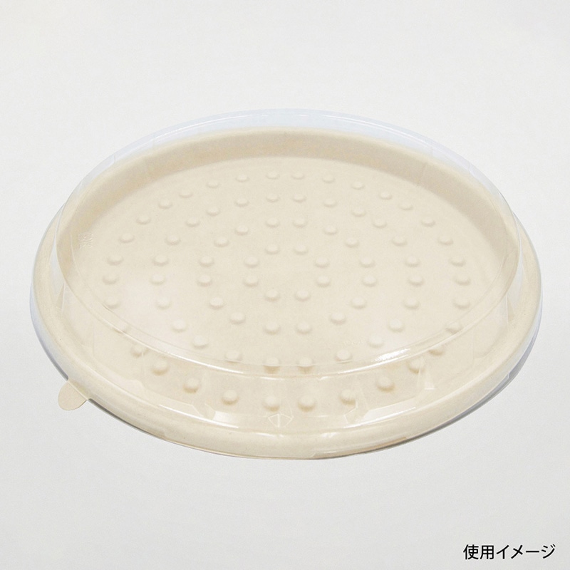 軽食容器　WB麦バガスピザ　トレー 10インチ  50枚/袋（ご注文単位6袋）【直送品】