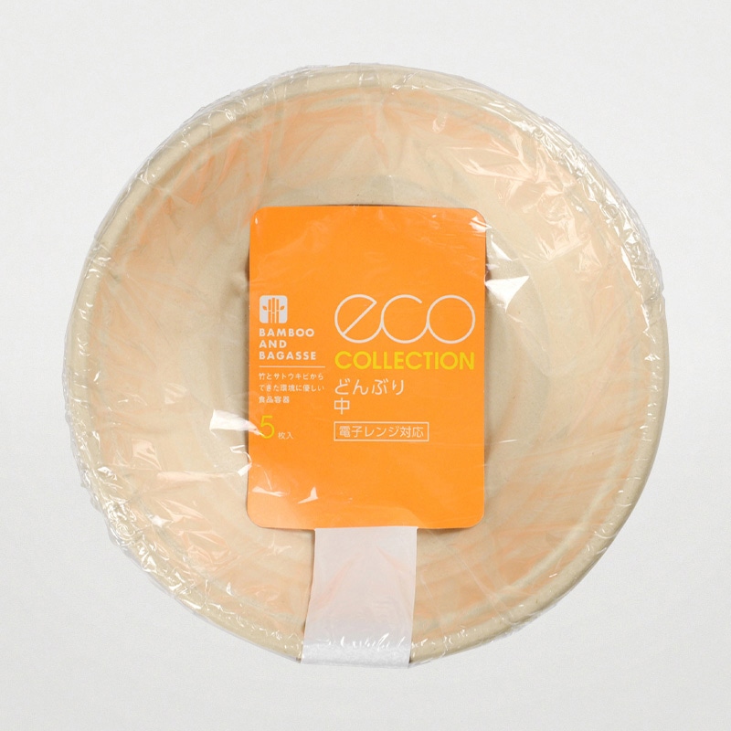 どんぶり容器　BBどんぶり　ラミ　本体 D-2　5枚入  1外袋（ご注文単位80袋）【直送品】