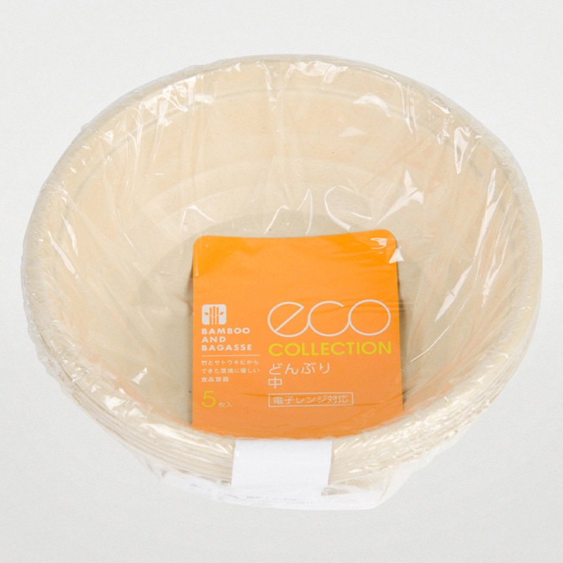 どんぶり容器　BBどんぶり　ラミ　本体 D-2　5枚入  1外袋（ご注文単位80袋）【直送品】