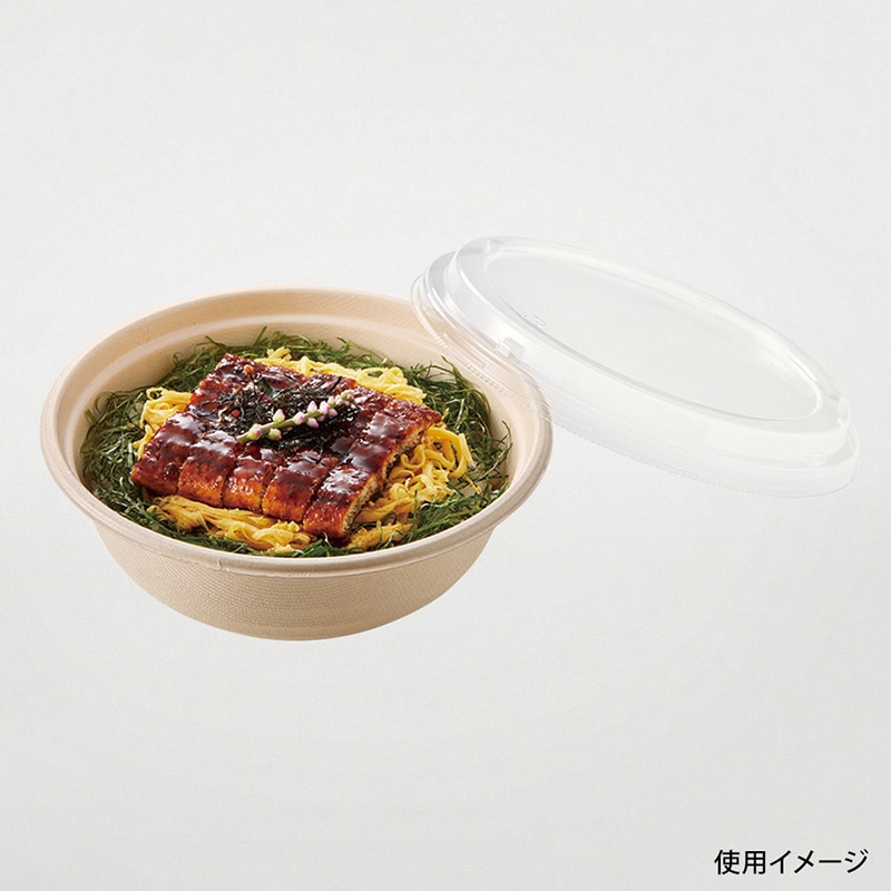 どんぶり容器　BBどんぶり　ラミ　本体 D-2　5枚入  1外袋（ご注文単位80袋）【直送品】