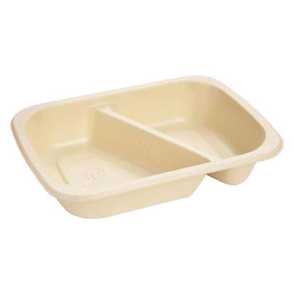 パックスタイル 弁当容器　BBデリ 20－15－2S　2仕切り　PETラミ 00702094 50枚/袋（ご注文単位10袋）【直送品】