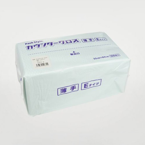 パックスタイル カウンタークロス 薄E 緑 R 00708168 100枚/袋(ご注文単位12袋)【直送品】