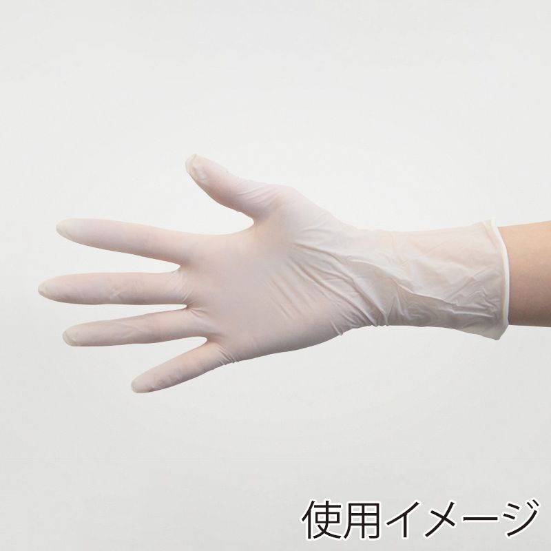 パックスタイル ニトリル手袋　白　6001 粉無　M　100枚 00734318 100枚/箱（ご注文単位30箱）【直送品】