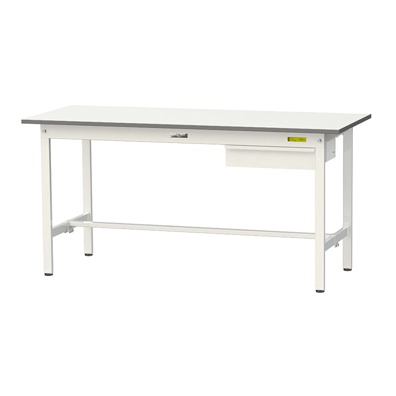 山金工業 ワークテーブル150　固定式　H740mm キャビネット付／基本形 1500×600 1台（ご注文単位1台）【直送品】