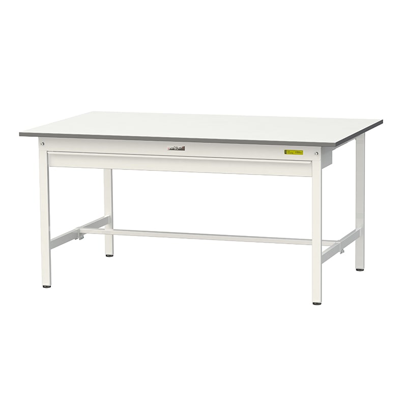 山金工業 ワークテーブル150　固定式　H740mm ワイド引出し付／基本形 1500×900 1台（ご注文単位1台）【直送品】