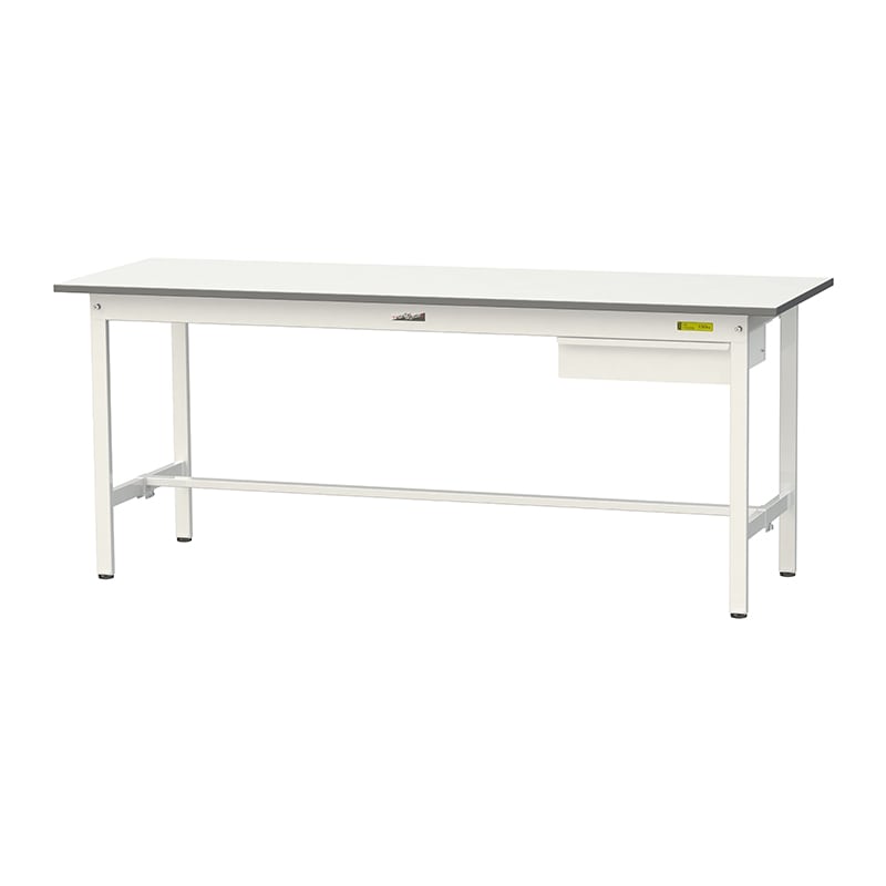 山金工業 ワークテーブル150　固定式　H740mm キャビネット付／基本形 1800×600 1台（ご注文単位1台）【直送品】