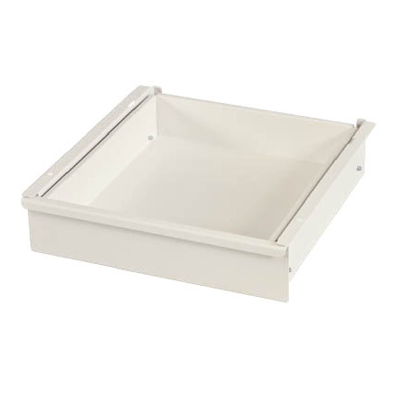 山金工業 ワークテーブル150 固定式 H740mm キャビネット付/半面棚板付 1800×600 1台(ご注文単位1台)【直送品】