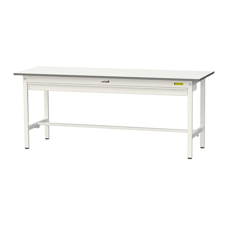 山金工業 ワークテーブル150　固定式　H740mm ワイド引出し付／基本形 1800×600 1台（ご注文単位1台）【直送品】