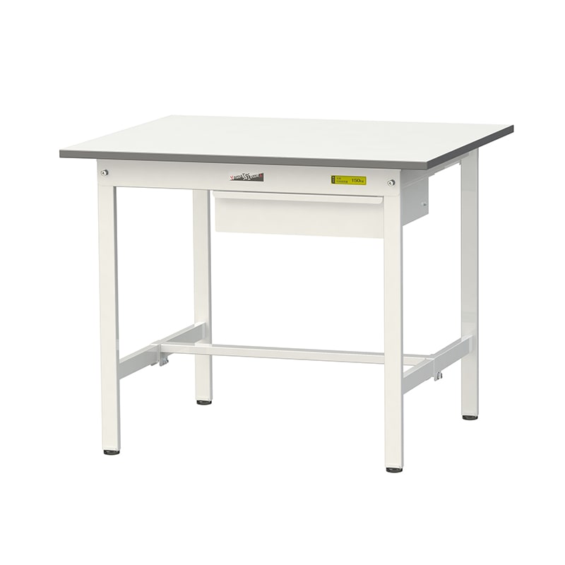 山金工業 ワークテーブル150　固定式　H740mm キャビネット付／基本形 900×750 1台（ご注文単位1台）【直送品】