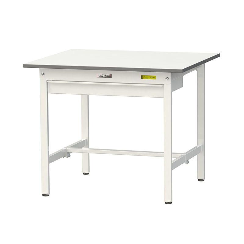 山金工業 ワークテーブル150　固定式　H740mm ワイド引出し付／基本形 900×750 1台（ご注文単位1台）【直送品】