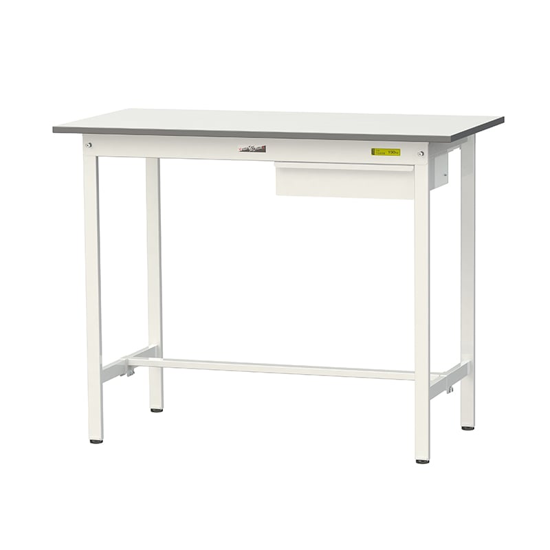 山金工業 ワークテーブル150　固定式　H950mm キャビネット付／基本形 1200×600 1台（ご注文単位1台）【直送品】