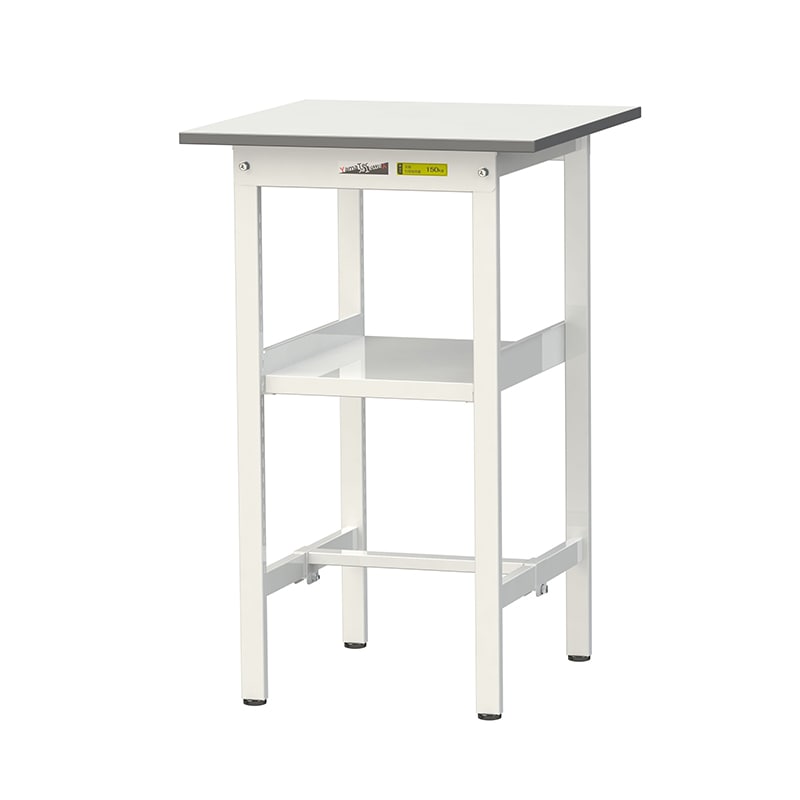 山金工業 ワークテーブル150　固定式　H950mm 中間棚付／基本形 600×600 1台（ご注文単位1台）【直送品】
