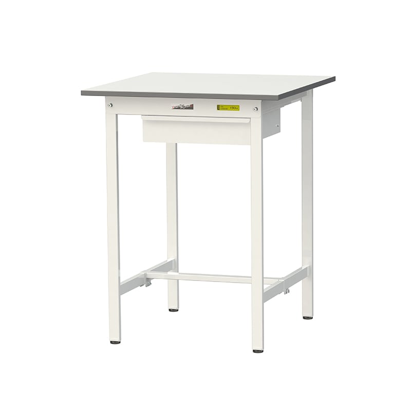 山金工業 ワークテーブル150　固定式　H950mm キャビネット付／基本形 750×750 1台（ご注文単位1台）【直送品】