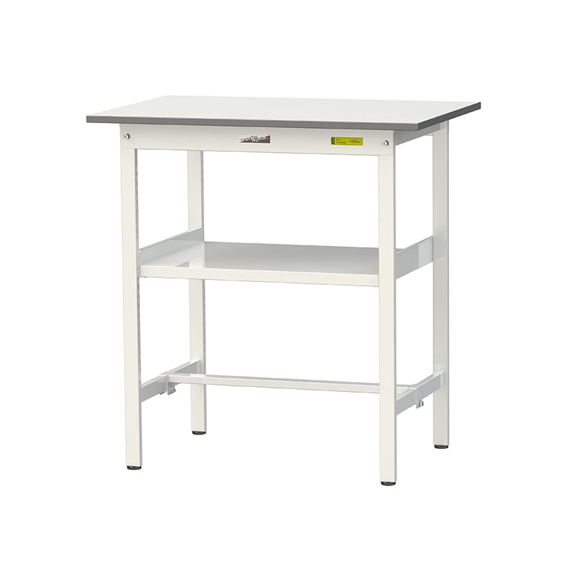 山金工業 ワークテーブル150 固定式 H950mm 中間棚付/基本形 900×600 1台(ご注文単位1台)【直送品】