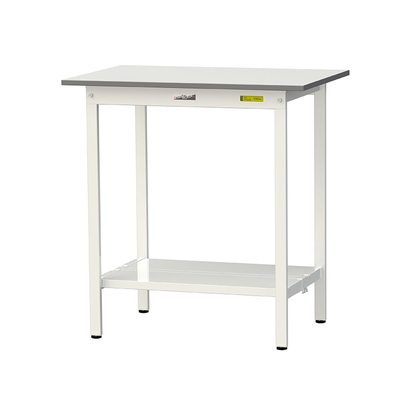 山金工業 ワークテーブル150 固定式 H950mm 全面棚板付 900×600 1台(ご注文単位1台)【直送品】
